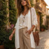Cardigan hippy chic